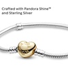 image:imagePANDORA Heart Clasp Snake Chain Bracelet  Heart Clasp  Romantic Jewelry for Her with Gift Box  Compatible Moments Charms  Sterling Silver63 Inches