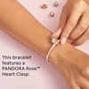 image:imagePANDORA Heart Clasp Snake Chain Bracelet  Heart Clasp  Romantic Jewelry for Her with Gift Box  Compatible Moments Charms  Sterling Silver79 Inches