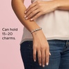 image:imagePANDORA Heart Clasp Snake Chain Bracelet  Heart Clasp  Romantic Jewelry for Her with Gift Box  Compatible Moments Charms  Sterling Silver79 Inches