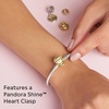 image:imagePANDORA Heart Clasp Snake Chain Bracelet  Heart Clasp  Romantic Jewelry for Her with Gift Box  Compatible Moments Charms  Sterling Silver79 Inches