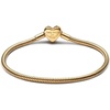 image:imagePANDORA Moments Sparkling Infinity Heart Clasp Snake Chain Bracelet  With Gift BoxGold