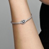image:imagePANDORA Moments Sparkling Infinity Heart Clasp Snake Chain Bracelet  With Gift BoxSilver