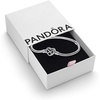 image:imagePANDORA Moments Sparkling Infinity Heart Clasp Snake Chain Bracelet  With Gift BoxSilver