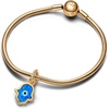 image:imagePANDORA Opalescent Blue Hamsa Hand Dangle Charm  Compatible with PANDORA Moments amp ME  Gift for Her  Stunning Womens Jewelry  14k Gold with Blue Opal  With Gift Box