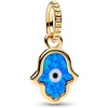 image:imagePANDORA Opalescent Blue Hamsa Hand Dangle Charm  Compatible with PANDORA Moments amp ME  Gift for Her  Stunning Womens Jewelry  14k Gold with Blue Opal  With Gift Box