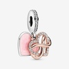 image:imagePANDORA Sparkling Infinity Heart Dangle Charm  Compatible Moments  Gift for Her Made Rose Sterling Silver Cubic Zirconia amp Enamel  With Gift Box