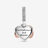 image:imagePANDORA Sparkling Infinity Heart Dangle Charm  Compatible Moments  Gift for Her Made Rose Sterling Silver Cubic Zirconia amp Enamel  With Gift Box