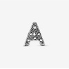 image:imagePandora Alphabet Charm  Compatible Moments  Gift for Her  Made with Sterling Silver  with Gift BoxLetter A