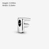 image:imagePandora Alphabet Charm  Compatible Moments  Gift for Her  Made with Sterling Silver  with Gift BoxLetter F