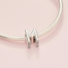 image:imagePandora Alphabet Charm  Compatible Moments  Gift for Her  Made with Sterling Silver  with Gift BoxLetter M