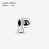 image:imagePandora Alphabet Charm  Compatible Moments  Gift for Her  Made with Sterling Silver  with Gift BoxLetter P