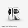 image:imagePandora Alphabet Charm  Compatible Moments  Gift for Her  Made with Sterling Silver  with Gift BoxLetter R