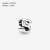 image:imagePandora Alphabet Charm  Compatible Moments  Gift for Her  Made with Sterling Silver  with Gift BoxLetter S