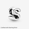 image:imagePandora Alphabet Charm  Compatible Moments  Gift for Her  Made with Sterling Silver  with Gift BoxLetter S