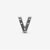 image:imagePandora Alphabet Charm  Compatible Moments  Gift for Her  Made with Sterling Silver  with Gift BoxLetter V