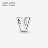 image:imagePandora Alphabet Charm  Compatible Moments  Gift for Her  Made with Sterling Silver  with Gift BoxLetter V