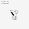 image:imagePandora Alphabet Charm  Compatible Moments  Gift for Her  Made with Sterling Silver  with Gift BoxLetter Y