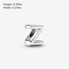 image:imagePandora Alphabet Charm  Compatible Moments  Gift for Her  Made with Sterling Silver  with Gift BoxLetter Z
