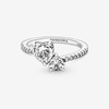 image:imagePandora Double Heart Sparkling Ring  Sterling Silver Ring for Women  Gift for Her Sterling Silver with Clear Cubic Zirconia  With Gift Box