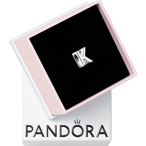 image:imagePandora Alphabet Charm  Compatible Moments  Gift for Her  Made with Sterling Silver  with Gift BoxLetter K