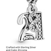 image:imagePANDORA 21st Celebration Dangle Charm  Compatible Moments  Sterling Silver with Clear Cubic Zirconia  Gift for Her  Jewelry for Women with Gift Box