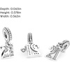 image:imagePANDORA 21st Celebration Dangle Charm  Compatible Moments  Sterling Silver with Clear Cubic Zirconia  Gift for Her  Jewelry for Women with Gift Box