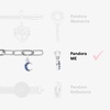 image:imagePANDORA ME Link Chain Bracelet  Bracelet for Women  Compatible with ME Charms  Features 2 Connectors  Gift for Her  Sterling Silver  With Gift Box69 Inches