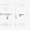 image:imagePANDORA ME Link Chain Bracelet  Bracelet for Women  Compatible with ME Charms  Features 2 Connectors  Gift for Her  Sterling Silver  With Gift Box79 Inches
