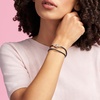 image:imagePANDORA Moments Double Woven Leather Bracelet with Silver Clasp  Sterling Silver Bracelet  Jewelry for Women  Includes Gift Box173 Inches
