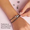 image:imagePANDORA Moments Double Woven Leather Bracelet with Silver Clasp  Sterling Silver Bracelet  Jewelry for Women  Includes Gift Box173 Inches