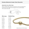 image:imagePANDORA Moments Snake Chain Bracelet  HandFinished Charm Bracelet  Jewelry for Her with Gift Box  Compatible Moments Charms  Sterling Silver67 Inches