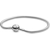 image:imagePANDORA Moments Snake Chain Bracelet  HandFinished Charm Bracelet  Jewelry for Her with Gift Box  Compatible Moments Charms  Sterling Silver67 Inches