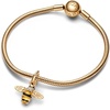 image:imagePANDORA Sparkling Bee Dangle Charm  Compatible with PANDORA Me amp Moments  Gift for Her  14k Gold amp Enamel with Clear Cubic Zirconia amp Crystal  With Gift Box