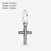image:imagePANDORA Sparkling Cross Dangle Charm  Faith Symbol Design with Cubic Zirconia Stones  HandFinished  Jewelry for Her with Gift Box  Compatible with Moments amp ME Charm Bracelets  Sterling Silver