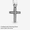 image:imagePANDORA Sparkling Cross Dangle Charm  Faith Symbol Design with Cubic Zirconia Stones  HandFinished  Jewelry for Her with Gift Box  Compatible with Moments amp ME Charm Bracelets  Sterling Silver