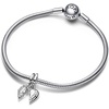 image:imagePANDORA Splittable Mother amp Daughter Dangle Charm  Compatible with PANDORA Me amp Moments  Gift for Women  Sterling Silver with Clear Cubic Zirconia  With Gift Box