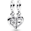 image:imagePANDORA Splittable Mother amp Daughter Dangle Charm  Compatible with PANDORA Me amp Moments  Gift for Women  Sterling Silver with Clear Cubic Zirconia  With Gift Box