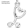 image:imagePANDORA Stethoscope Heart Dangle Charm  Compatible Moments  Gift for Her  Made with Sterling Silver amp Cubic Zirconia  with Gift Box