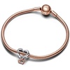 image:imagePANDORA Twotone Openwork Infinity Heart Charm  Gift for Her  Compatible Moments Rose amp Sterling Silver  With Gift Box