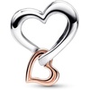 image:imagePANDORA Twotone Openwork Infinity Heart Charm  Gift for Her  Compatible Moments Rose amp Sterling Silver  With Gift Box