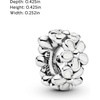 image:imagePANDORA White Daisy Flower Spacer Charm  Jewelry for Women with Gift Box  Compatible Moments Charm Bracelets  Sterling Silver