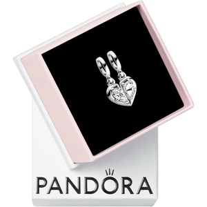 image:imagePANDORA Splittable Mother amp Daughter Dangle Charm  Compatible with PANDORA Me amp Moments  Gift for Women  Sterling Silver with Clear Cubic Zirconia  With Gift Box