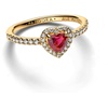image:imagePANDORA Elevated Heart Ring  With Gift BoxGold