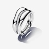 image:imagePANDORA Essence Organically Shaped Stacking Rings  Sterling Silver Ring  Layering amp Stacking Ring for Women  Includes Gift Box45