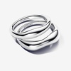 image:imagePANDORA Essence Organically Shaped Stacking Rings  Sterling Silver Ring  Layering amp Stacking Ring for Women  Includes Gift Box45