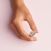 image:imagePANDORA Sparkling amp Polished Lines Entwined Ring  Ring for Women  Gift for Her  Cubic Zirconia  With Gift BoxRose Gold