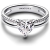 image:imagePANDORA Timeless Double Band Heart Ring  Includes Gift BoxSilver