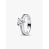 image:imagePANDORA Timeless Double Band Heart Ring  Includes Gift BoxSilver