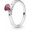 image:imagePANDORA You amp Me Sparkling Red Heart Ring  Sterling Silver Ring for Women  Layering or Stackable Ring  Gift for Her Sterling Silver with Red Cubic Zirconia  With Gift Box