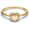 image:imagePANDORAEngravable Heart Halo RingWith Gift BoxGold
